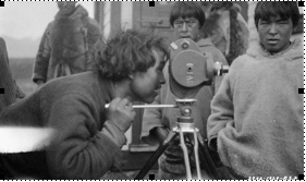 Lesson in movie making, Lesson in movie making, Pangnirtung, Baffin Island, 1929.  Library and Archives Canada.