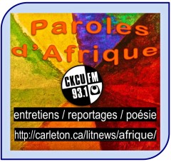 CKCU-Literary News: Paroles d'Afrique